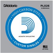 Resim D'Addario PL026 Tek Elektro Gitar Teli (26) 