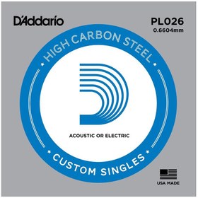 Resim D'Addario PL026 Tek Elektro Gitar Teli (26) 
