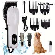 Resim Willowhaven Siyah Klasik Kabuk Başlı Seri Dijital Led Ekranlı Düşük Gürültülü Kedi Köpek Tıraş Makinesi 