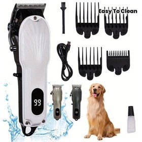 Resim Willowhaven Siyah Klasik Kabuk Başlı Seri Dijital Led Ekranlı Düşük Gürültülü Kedi Köpek Tıraş Makinesi 