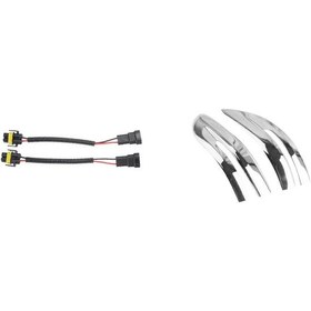 Resim 2x 9006 - H11 H8 Far Sis Lambası Kablo Demeti Fiş Kablo Soketi Ve 2x Dikiz Aynası Kapağı 2017- 