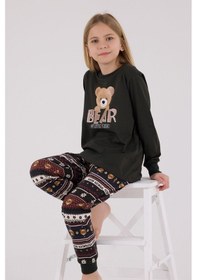 Resim Arnetta Kız Çocuk Antrasit Pijama Takımı Ar3461-c-v1 Antrasit 