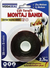 Resim Vodaseal Vhb Çift Taraflı Montaj Bandı Gri 19mmx5m 