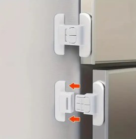 Resim Home 2 Adet Buzdolabı Kapı Kilidi – Matkap Gerektirmeyen Kendinden Yapışkanlı Güvenlik Kilidi 