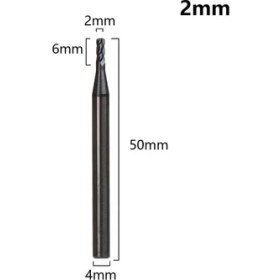 Resim 2Liyao 2mm 4 Flüt Değirmen Tungsten Çelik Frezeler Kesme 1/1.5/2/2.5/3/4/5/6mm Alaşım Karbür Freze Kesicisi End Mill Metal Kesici Aletler (Yurt Dışından) 