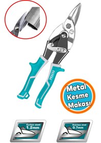 Resim NZB Teneke Metal Alüminyum Metal Sac Kesme Makası İzole Saplı Karton Deri Bakır Kesim 25 cm 