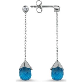 Resim Lova Drop Topaz Taşlı Sallantılı Küpe 