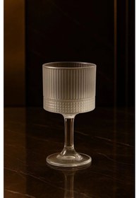 Resim 6 Lı Cam Ayaklı Kahve Yanı Su Bardağı Bardak 85ml 