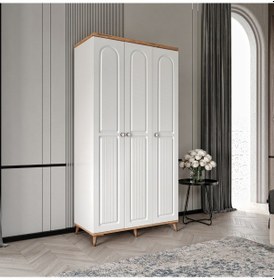 Resim Bohem 3 Kapaklı Komple Mdf Gardırop - Elbise Dolabı 
