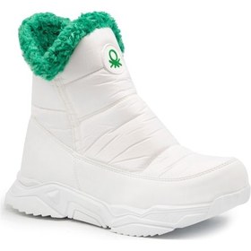Resim United Colors Of Benetton Bnt 23k 30400 Beyaz Kadın Bot Beyaz 