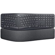 Resim logitech Ergo K860 Bilek Destekli Kablosuz İngilizce Klavye 