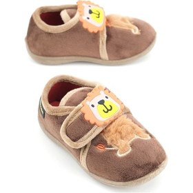 Resim Gezer Kışlık Cırtlı Ayarlanabilir Rahat İç Taban Erkek Çocuk Panduf Ayakkabı Ga2kpm.03365.00.z16.k04 Kahverengi 