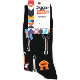 Resim Jiggle Wiggles Gitar Desenli Çorap 