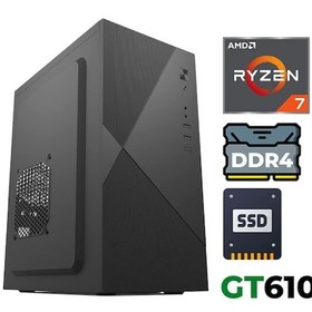 Resim Xaser XSR1217 R7-5700X 8 GB 256 GB SSD 2 GB GT610 Dos Masaüstü Bilgisayar 