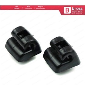 Resim Mercedes E Sınıfı için 2 Adet Sunvisor Güneşlik Klipsi Siyah N11.9571 