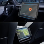 Resim Tesla Model 3 ve Y 5140.96-5143.5 için Temperli Cam Koruyucu - 39.12cm Orta Kontrol Ekranı ve 20.32cm Arka Ekran Koruma, Yüksek Sertlik 9H, Parlak Bitiş, Dayanıklı ve Çizik Geçirmez, Araba Ekran Koruyucu | Modern Araba Tasarımı | Temperli Cam, Araba Aksesuarları 