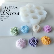 Resim 7 Gözlü Silikon Çiçek Mum Kalıbı - Canlı Renklerde 3D Gül & Papatya Şekilleri, DIY El İşleri, Sabun Yapımı ve Ev Dekoru için Esnek ve Dayanıklı, Mum Kalıpları Silikon 