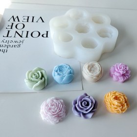 Resim 7 Gözlü Silikon Çiçek Mum Kalıbı - Canlı Renklerde 3D Gül & Papatya Şekilleri, DIY El İşleri, Sabun Yapımı ve Ev Dekoru için Esnek ve Dayanıklı, Mum Kalıpları Silikon 