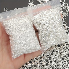 Resim 300 adet/paket Takı Yapım Seti 100 adet Istakoz Tokaları & 200 adet Açık Atlama Halkalar Paketlenmiş Kapalı Hoop Boncuk Aksesuarları Bileklikler, Kolyeler, Küpeler için 