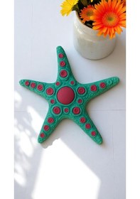 Resim Deniz Yıldızı Dekoratif Obje El Yapımı Figür 13 X 13 Cm - Kırmızı 