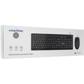 Resim ACER eMachines, EAK9821, Siyah, USB Kablolu, Türkçe Q, Klavye Mouse Set 