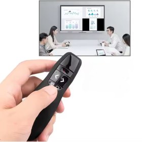 Resim Genel Markalar K400 2.4GHz USB Kablosuz Sunum Kumandası – Lazer Pointer, PowerPoint Uzaktan Kumanda 