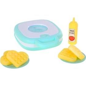 Resim Pilli Işıklı Sesli Oyuncak Waffle Makinesi 