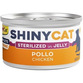 Resim Gimcat Shinycat Sos İçinde Jelly Tavuklu Kısırlaştırılmış Kedi Konserve Maması 70 Gr 