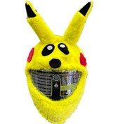 Resim Piqachu Peluş Kask Kılıfı 