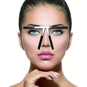 Resim 1 adet Paslanmaz Çelik 3 Noktalı Kaş Pozisyonlama Cetveli, Altın Oran Pergeli, Mikroblading Bakım Şablonu, Kalıcı Kaş Ölçme Aracı, Sanatçılar İçin Kendin Yap Kaş Şekillendirme Seti, Kokusuz 