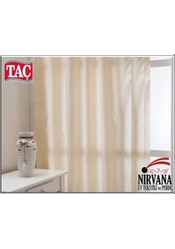 Resim Taç Atlas Saten Lüx Krem Güneşlik Perde 1.Sınıf Kalite Krem 