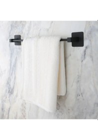 Resim Banyo Dekoru İçin Yapışkanlı Siyah Çubuk Havluluk Tutucu Diğer 