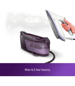 Resim Philips 6000 Serisi Perfectcare Buhar Kazanlı Ütü, Güçlü Buhar, 1,8 Lt Çıkarılabilir Su Haznesi, Sıfır Yanık Riski, PSG6024/30 