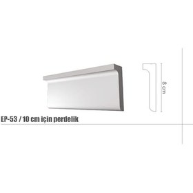 Resim Europiyer Hazır Kartonpiyer Stropiyer Perdelik (1 Metre Fiyatlı) 