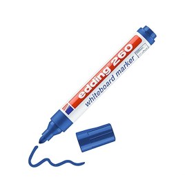 Resim 260 Beyaz Yazı Tahtası Kalemi, Mavi, Yuvarlak Uç 1,5-3 Mm, 1 Adet Renkli 