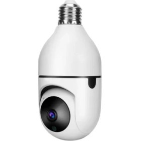 Resim Seçkin Hediyelik Gece Görüşlü 360 Derece LED Işık 1080P Wifi Kamera Kablosuz Panoramik Ev Güvenlik Balıkgözü Ampul Lamba Ip Kamera 