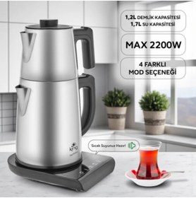 Resim King KCM388 Teatalker Konuşan Çay Makinesi 