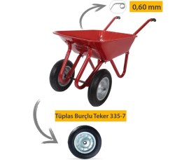 Resim Troyka Iki Tekerli Demonte El Arabası 0.60 mm Sac Tüplas Teker 
