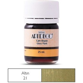 Resim Artdeco Cam Vitray Boyası 25 ML. 21 Metalik Altın 