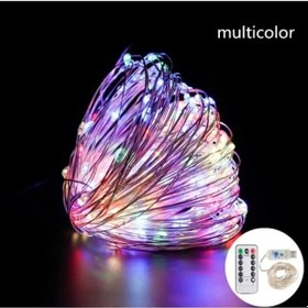 Resim 8 Modlu Usb'li Kumandalı Peri Led 5 Metre Beyaz - Renkli 