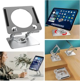 Resim 360 Derece Dönebilen Yükseltilmiş Masaüstü Ayarlanabilir Metal T Çok Renkli 