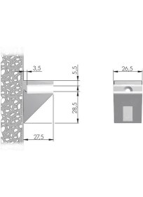 Resim ITALIANA FERRAMENTA, 2 ADET KALABRONE MINI ETAJER, 5-10 MM AYARLI CAM RAF TUTUCU 