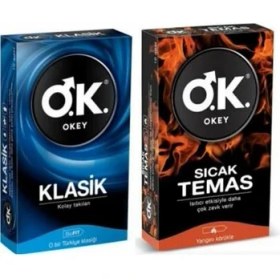 Resim Okey Prezervatif Klasik 10 Lu + Sıcak Temas 10 Lu 