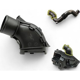 Resim Renault 1.5 Hava Filtre Kutusu Çıkış Borusu - Renault Clio 4 Captur Duster Lodgy Sandero Logan 165001258r 