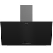 Resim Arçelik ADE 906-2 S 90 cm Siyah Cam Duvar Tipi Ankastre Davlumbaz 