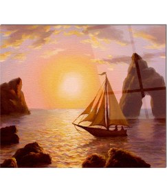 Resim Olinpa Cam Ocak Arkası Koruyucu | Yelkenli 