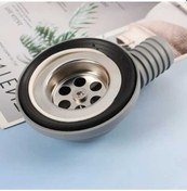 Resim Pazly 56mm Çift Katmanlı Filtreli Drenaj Borusu, Karavan Yat Tren Römork Su Tankları İçin Tahliye Hattı 