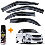 Resim Suzuki Swift Mügen Cam Rüzgarlığı 2006 - 2011 Arası 4 Lü Takım +500ml Lastik Parlatıcı 