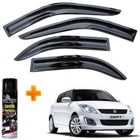 Resim Suzuki Swift Mügen Cam Rüzgarlığı 2006 - 2011 Arası 4 Lü Takım +500ml Lastik Parlatıcı 
