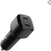 Resim Spigen 65W USB-C 2 Port Araç içi Hızlı Şarj Aleti PPS Desteği Akım Korumalı Güç Adaptörü Çakmaklık iPhone & Android & iPad & MacBook Type-C - ACP02562 